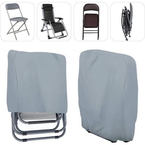 Housse De Chaise Pliante - Oxford 210D Anti-Uv Impermeable - Pour Transat De Jardin - 71 X 34 X 110 Cm - 1 Piece (1/5)