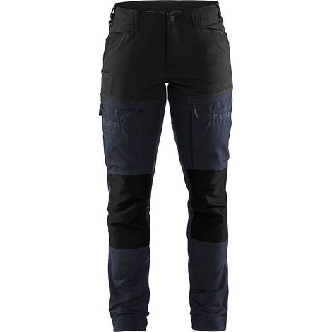 Pantalon de travail maintenance stretch femme 7166 - Marine foncé/Noir L - FR(44) - SE(C42) - Courtes