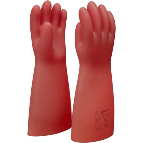 Gants d'électricien en latex naturel rouge, classe 0 AZC, T9 KSTOOLS