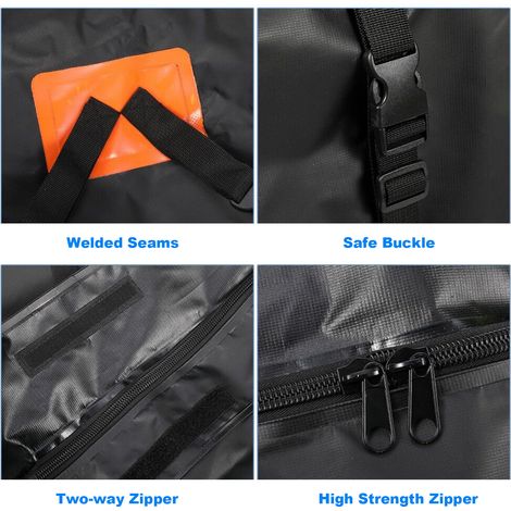 GARRYFIZH Sac de transport étanche pour barres de toit, sac de rangement universel pour bagages, pour voyage et camping