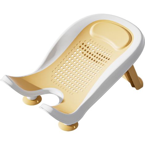 Support de bain portable pour nouveau-né, support de bain inclinable et lavable en PP. (1/5)