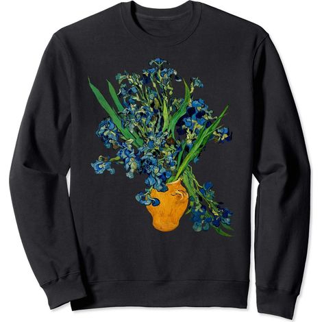 Iris en vase Peinture d'art moderne Sweatshirt