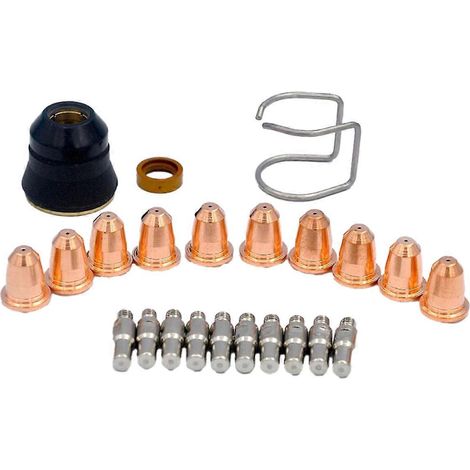 23 PR0110 Plasmaelektroden, 0,8 mm Spitze, PD0116 Schutzbecher, PC0116 (1/5)