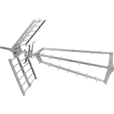 Antenne d'extérieur UHF trinappe amplifiée 42 dB