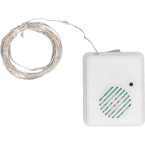 Ej.Life Weihnachtsdekorations-Lichterkette Fröhliche Musik-Lichterkette mit Spracherkennung 3M für Zimmer Schlafzimmer Terrasse Garten Dekoration, Indoor Outdoor-Weihnachtsbaumpartys (Warmes Licht) (1/4)