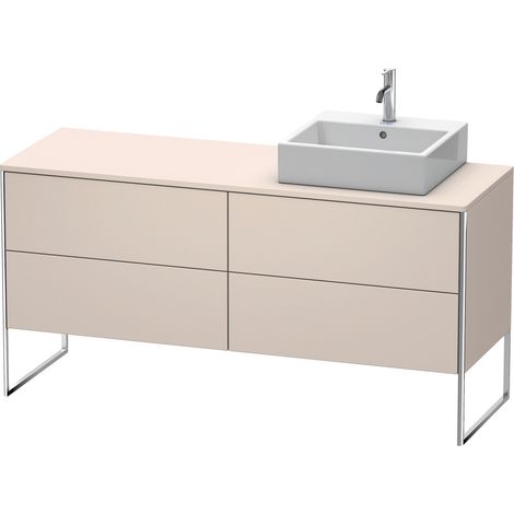 Duravit XSquare Meuble sous-lavabo sur console au sol, 4 tiroirs,