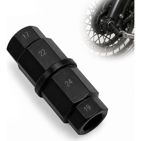 Clé pour Axe de Roue Avant Moto, Outil Hexagonal pour Demonte Pneu Moto (1/5)