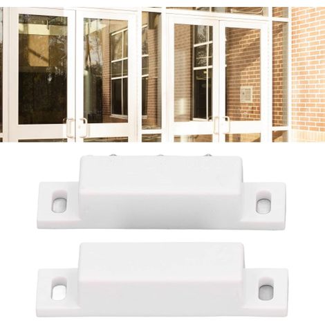 2Pcs - Encastré Filaire Sécurité Fenêtre Porte - Capteur Alarme - Magnétique Reed Switch -Commutateur de Sécurité Domestique (1/5)