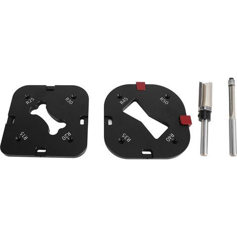 Schablonen für runde Winkel und Radien für die Holzbearbeitung, aus Aluminiumlegierung R15 R20 R25 R30 R35 R40 R45 R50, Frästischschablone (1/5)