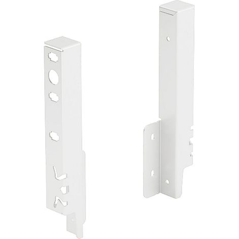 Hettich Schubkasten-Rückwandverbinder ArciTech, 9149281 links/rechts Stahl weiß