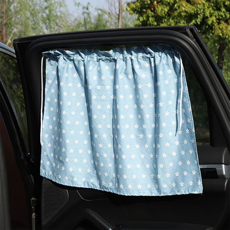 (Exclusivité Asie du Sud-Est) Pare-soleil de voiture à ventouses, protection solaire et isolation thermique, motif enfant, pour vitres latérales (Prix de vente conseillé : 75 THB) (Feuille unique - Ve (1/2)