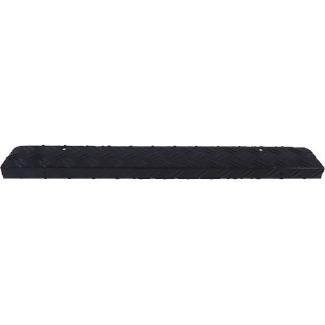 Alu-Stufenmatte / Abschlußleiste aus Riffelblech, Farbe Schwarz