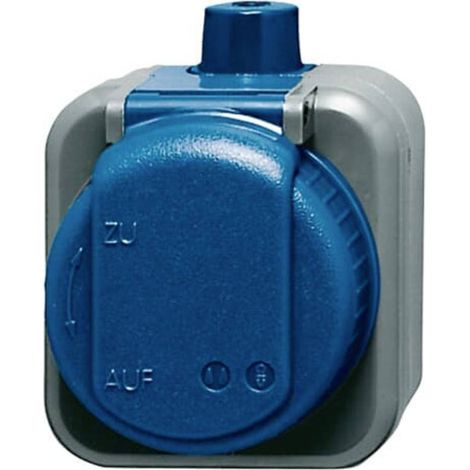ABB 2CKA002083A0343 presa contatto di terra IP66 Nero, Blu genziana (RAL 5010)