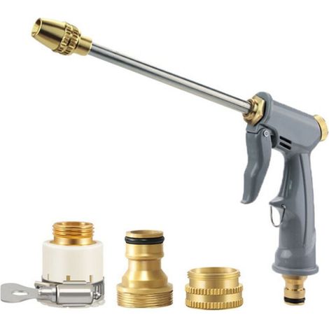 Pistolet de lavage de voiture haute pression en métal, outil pour l'arrosage des jardins,