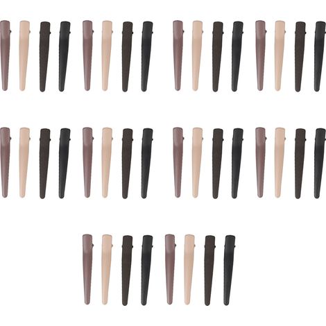 40pinces clips de coiffure bec de canard pour maquillage à domicile et coupe en salon (1/5)