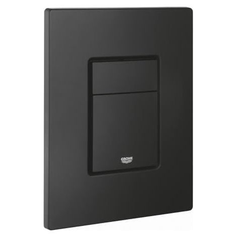 Grohe – Plaque de commande WC noire mate – Design moderne pour WC suspendus – Chasse d'eau double touche – Installation facile-Karteo (1/5)