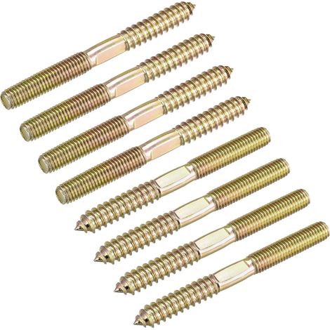 8pcs M10x100mm Vis Double Filetage Boulon Double Tête Cheville (1/5)