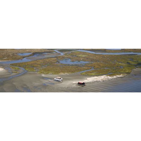 Tableau sur toile Arcachon île aux oiseaux 30x97 cm - Impression sur Toile Murale Décorative - Image imprimée en HD sur Toile - Toile sur Châssis en Bois FSC - Fabriqué en France (1/4)
