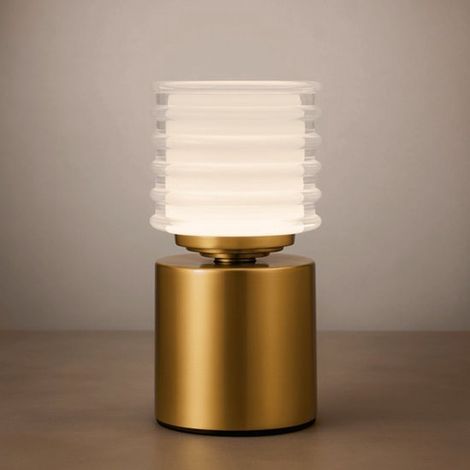 Lampe de chevet LED - 3 modes - lampe de table tactile sans fil portable - veilleuse magnétique rechargeable par USB - avec minuterie (1/5)