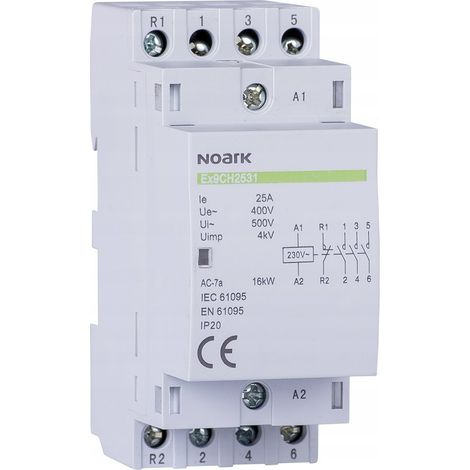 Contattore modulare noark ex9ch25 25 A 230 V (1/3)