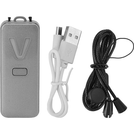 Ortviai Purificateur d’Air Portable Portatif avec Ions Négatifs – Argent, 2800 ions/cm³, batterie intégrée, 15 h d’autonomie (1/5)