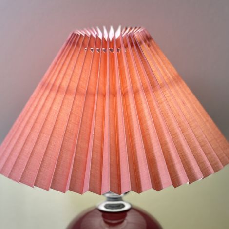 jour E27 anti éblouissement en tissu rose pour lampe de