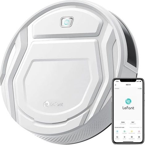 Aspirateur Robot Lefant, Forte Aspiration, Contrôle par Application, M210-Blanc