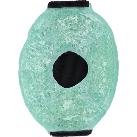 Genouillère rafraîchissante en gel réutilisable, compresse chaude/froide, sachet de gel/glace pour soulager la douleur (vert) (1/5)
