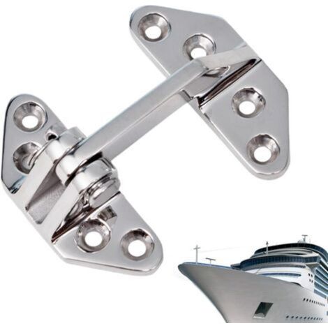 Cerniera in acciaio inox, staffa di grado marino, design a farfalla, cerniere resistenti, per barche, armadi, cancelli esterni, casette da giardino (1/5)