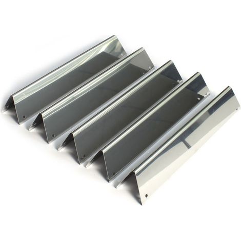 Lot de 5 barres Flavorizer inox pour barbecue Weber Spirit 300 – Résistance à la chaleur – Compatible avec boutons façade – Pièce détachée