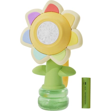 Machine à bulles de fleurs colorées - Jouet de souffleur de bulles automatique lumineux et dansant, portable, pour enfants, garçons et filles (1/5)