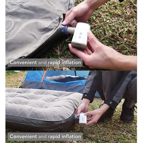 2023 Portable Electric Air Pump with 3600mAh Battery, USB Rechargeable, Small Pump for Air Mattresses, Camping Beds and Swimming Rings (1/5)
