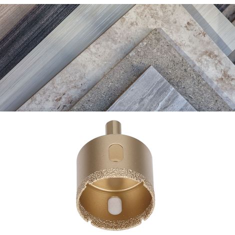 Forets diamantés 42-75 mm, forets à tige triangulaire, scie cloche haute performance pour verre/carrelage/granit/marbre/porcelaine (45 mm). (1/5)