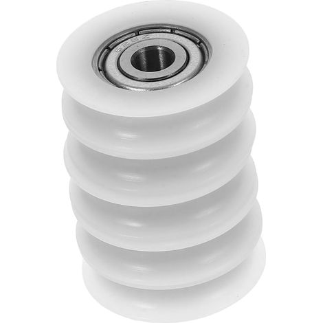 5 Pieces Spare Bearing Plastic Pulleys Sliding Windows Pieces Pulley (1/5)