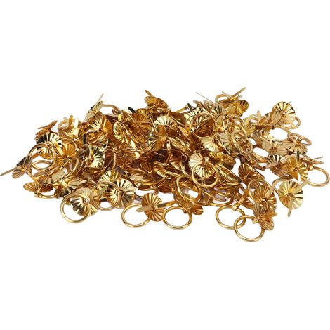 Poignées de tiroir 19 mm, armoire, boîte à bijoux en bois, motif plat, couleur soleil, petite poignée décorative, dorée