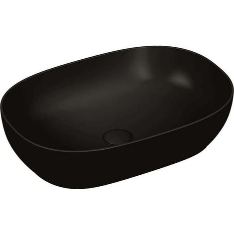Lavabo da appoggio nero matto Vitra sanitari 60 cm 5995B483-0016