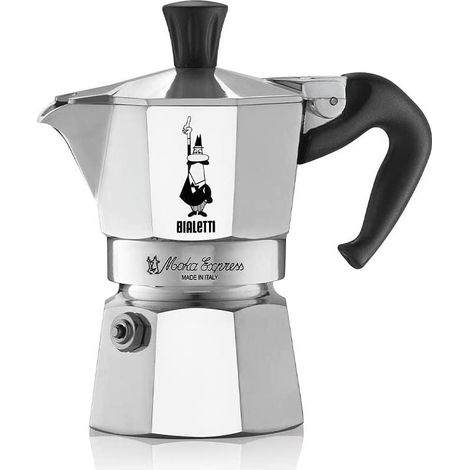 Bialetti Moka Express Cafetera Italiana de Aluminio 4 Tazas