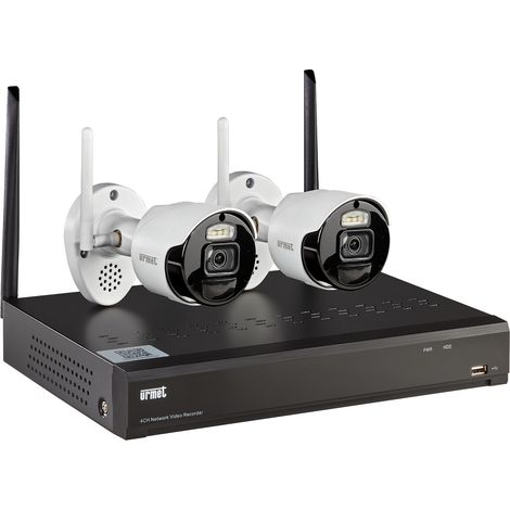 Grothe SET 1098/820 Juego de videovigilancia WLAN 2,4 GHz, NVR de 8 canales, 1TB HDD
