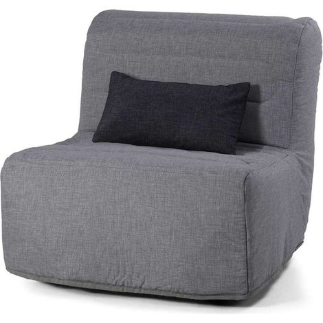 Sillón cama Salobreña en color gris. 90 CM (ANCHO) x 90 CM (Fondo) x 80 CM (ALTO) (1/2)