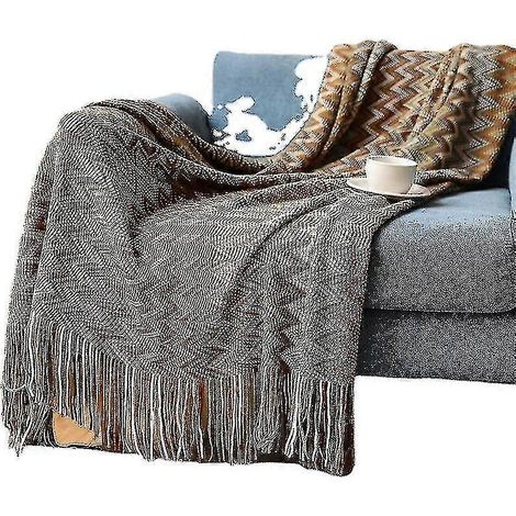 Böhmische Sanddecke, Strickdecke 130 x 200 cm