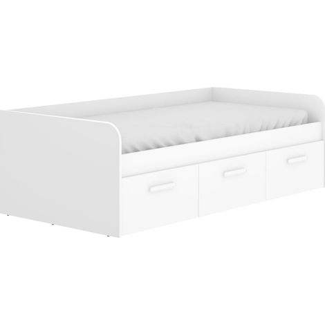 Cama Nido con 3 cajones Blanco 60x195x97 cm - MEK (1/5)