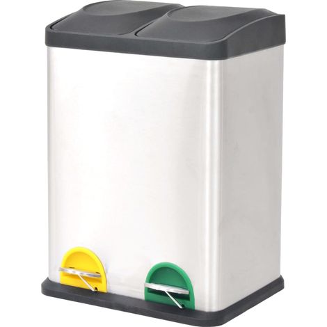 Pattumiera in acciaio inox 36 litri 020006100