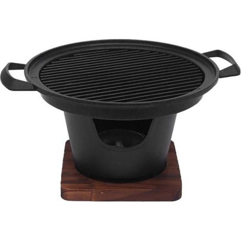 1 Mini-barbecue, portable, aluminium et bois, pour 1 à 2 personnes, camping (1/5)