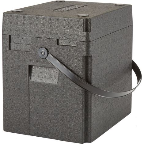 Cam GoBox à chargement par le haut et anse noire - 42 x 33.5 x 42 cm - 35.8 x 27.3 x 36.7 cm - Cambro