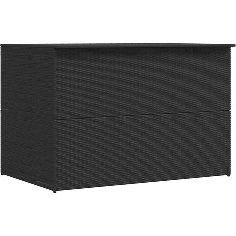 Garden-Auflagenbox Schwarz 150x100x100 cm Poly Rattan