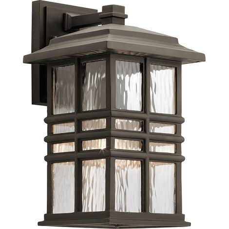 Elstead Beacon Square Outdoor 1 Lichtwandlaterne, alte Bronze, IP44, E27 (1/4)
