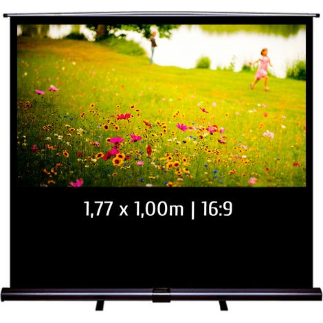 Ecran de projection transportable Pull Up 1,77 x 1,00m - Format 16:9 (1/3)
