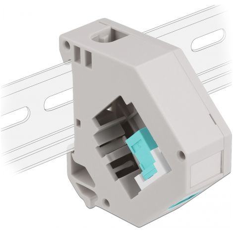 Delock Adaptador de carril DIN con Keystone SC Simplex hembra a SC Simplex hembra