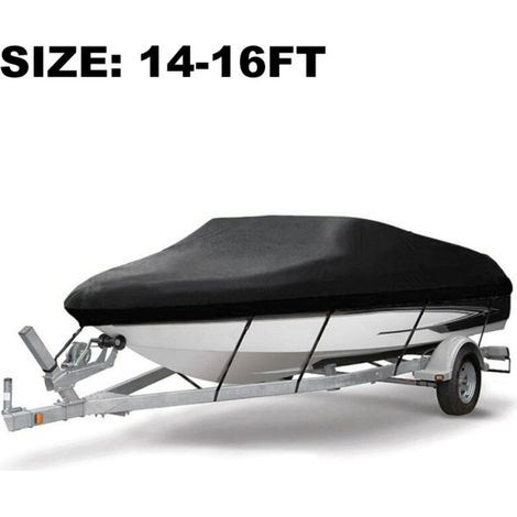 Housse bateau imperméable Oxford 300D argentée 530x290cm – Protection UV anti-écrasement pour yacht 4.27-4.88m (1/5)