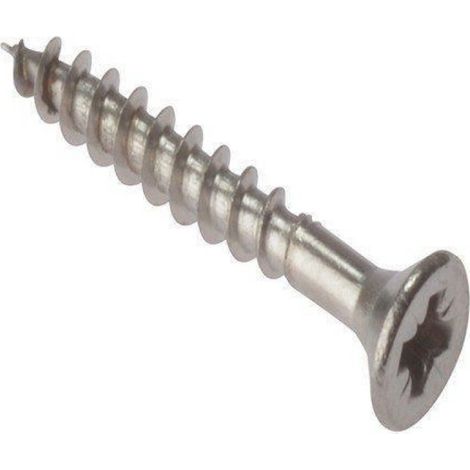 Visse Pozidriv - Tête Fraisée - Acier Inoxydable - 3.5 x 25 mm - Pour Bois Métal Plâtre - Lot de 100